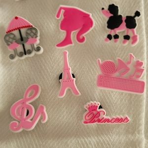 Pink charms for crocks or clogs